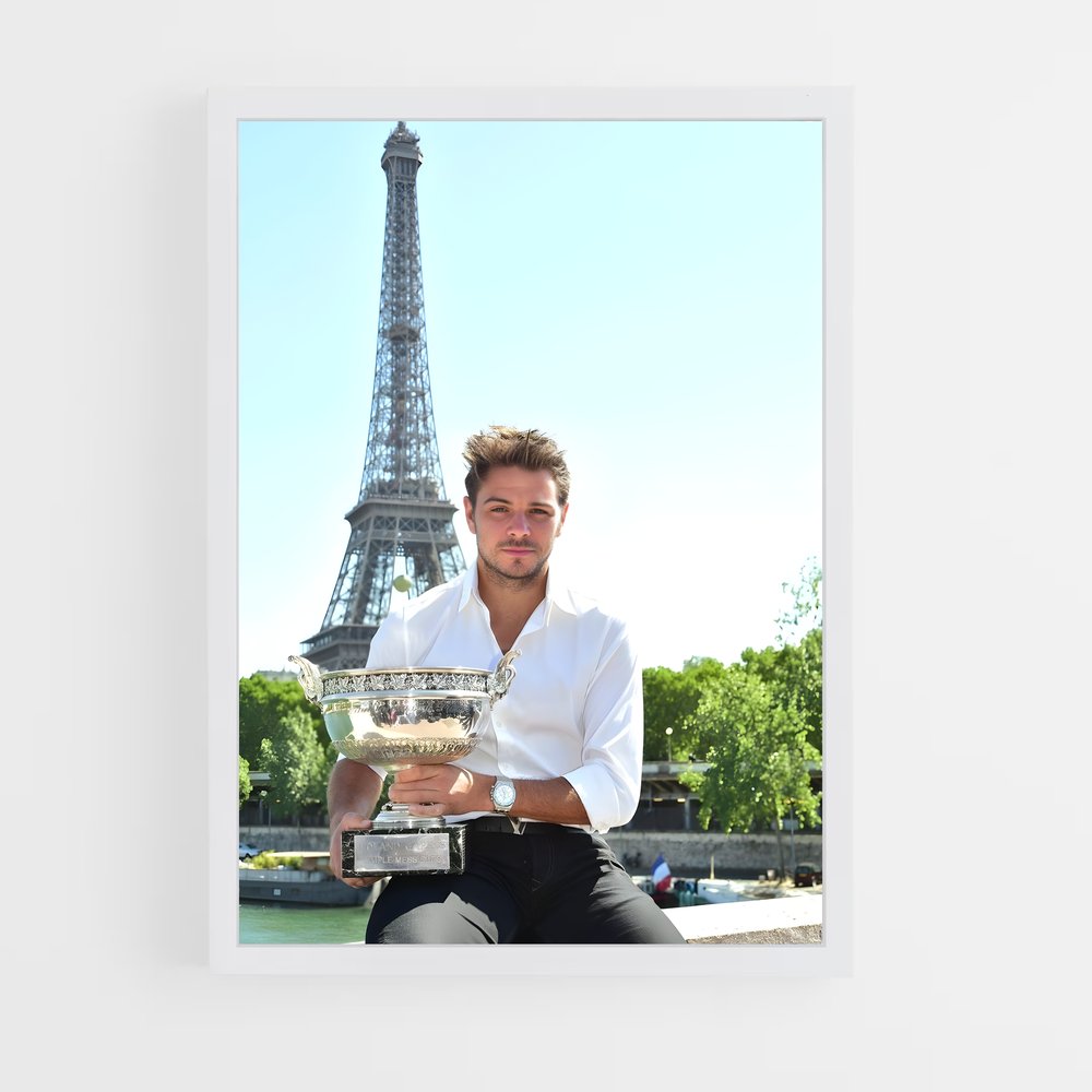 Poster Champion sous la Tour – affiche Tennis (vue 3)
